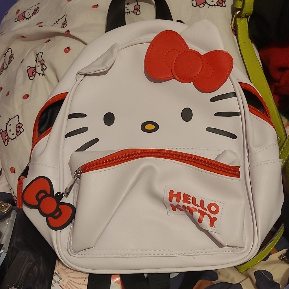 Hello Kitty White and Red Mini Backpack